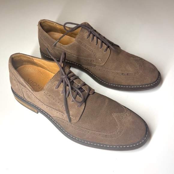 Vionic Men\'s Bruno Brown Suede Oxford Shoes Size- 10.5 main image 8